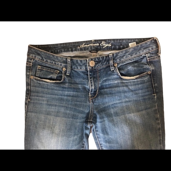 American Eagle Skinny Stretch Jean Med Wash Size 12X31 - Picture 3 of 6